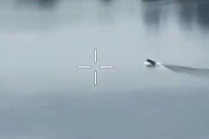 Defense Forces destroyed a boat with Russian troops (video)
