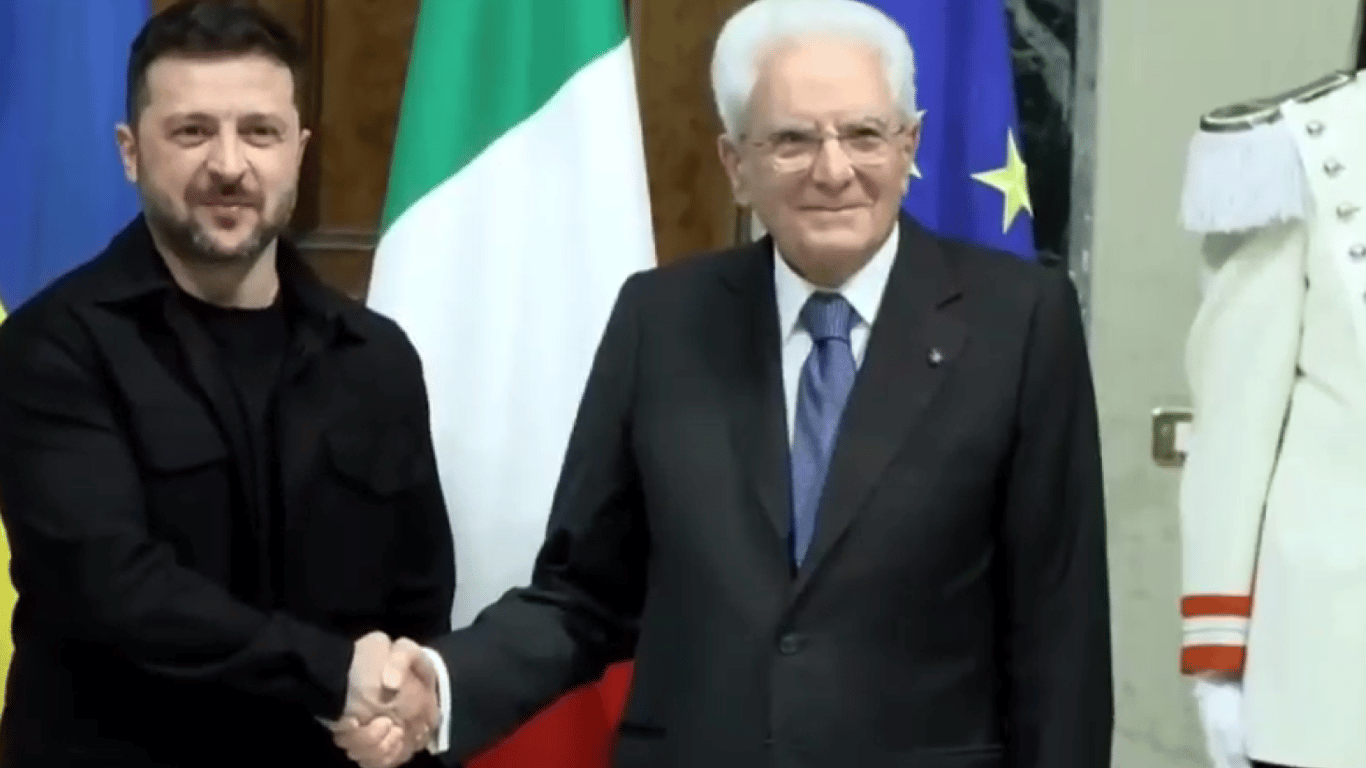 Zeleński spotkał się z prezydentem Włoch - o czym rozmawiali