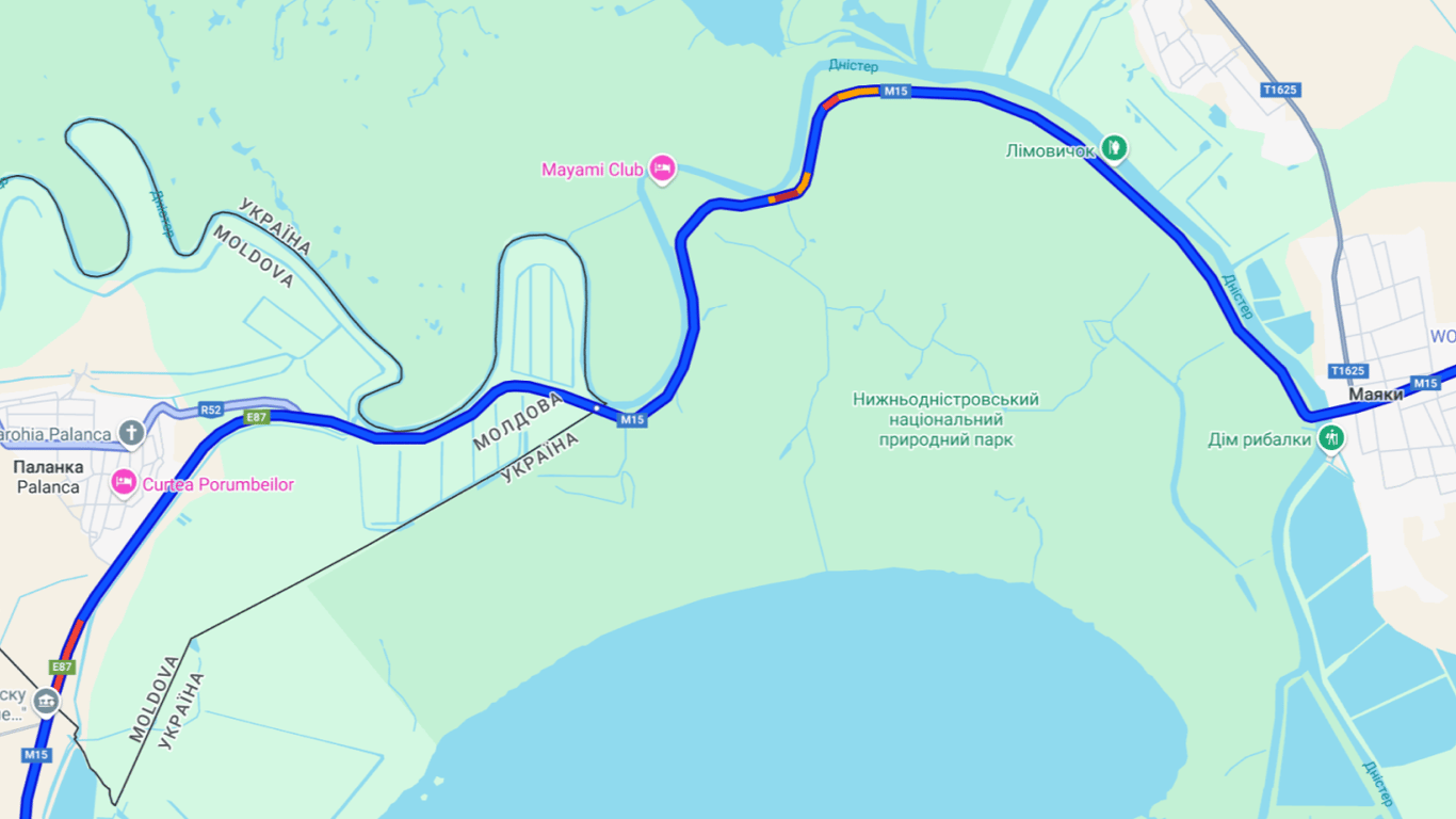 Queues at the border — an international route of Odesa in traffic jams